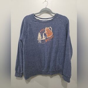 United By Blue Navy Organic Cotton Sweatshirty United By Blue